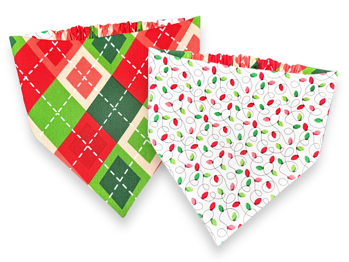 Holiday Argyle Bandana