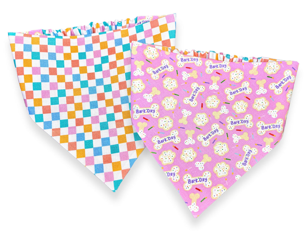 Pink Birthday Bandana