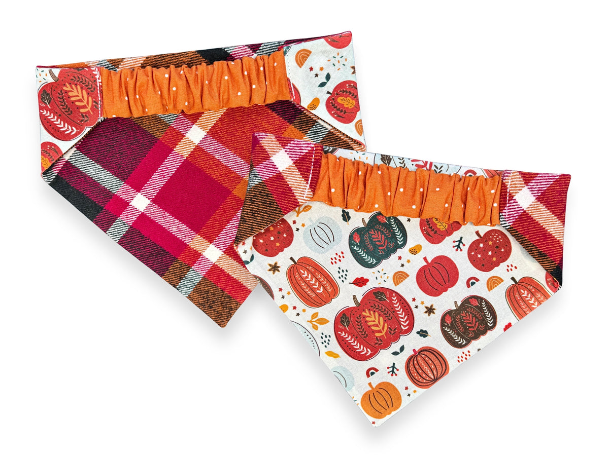 Pumpkin Plaid Bandana