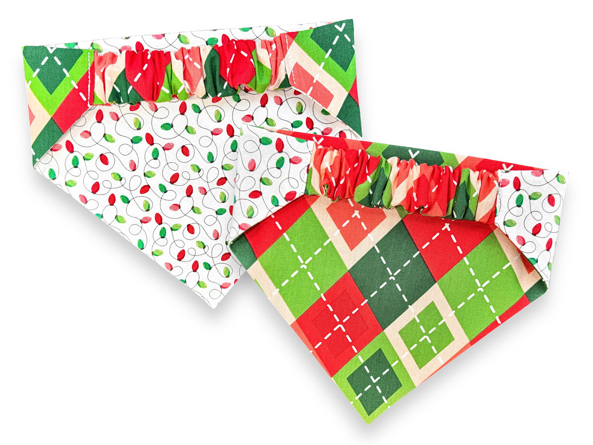 Holiday Argyle Bandana